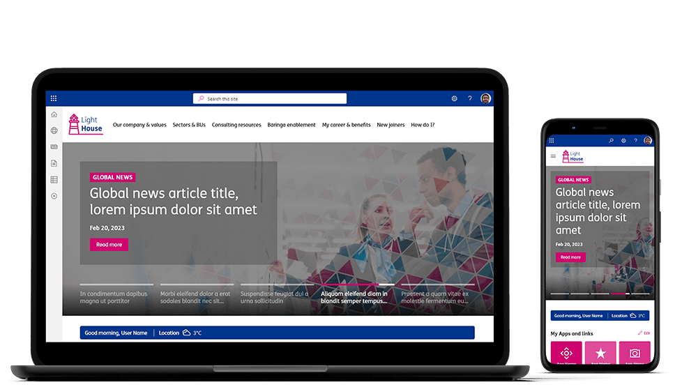 Transforming employee experience with a global intranet solution