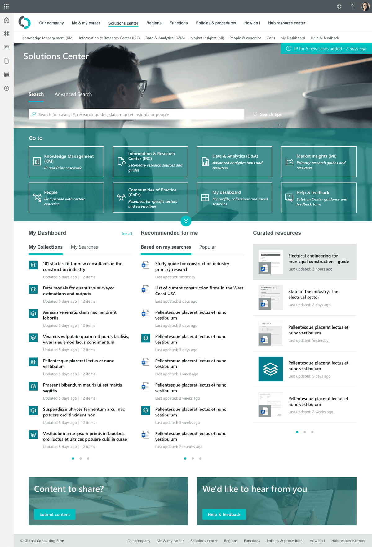 SharePoint intranet designs - real examples from Lightspeed365
