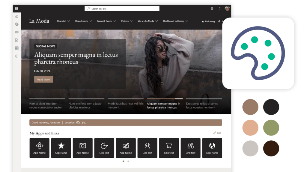 Sharepoint intranet solution branding