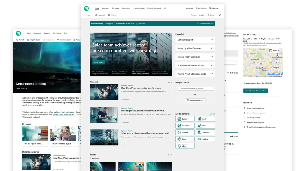 Sharepoint intranet solution - templates