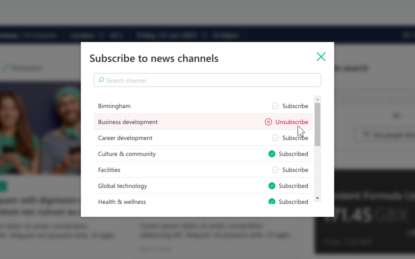 News subscriptions