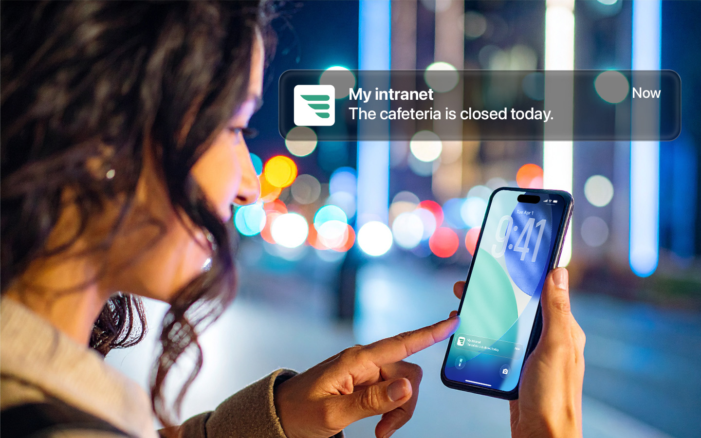 Intranet notification